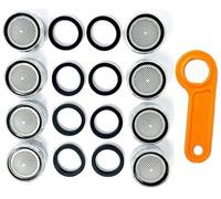 KIT composto da 8 pezzi AERATORE MASCHIO FILTRO ROMPIGETTO PER RUBINETTO - Made in Italy - e 1 CHIAVE per AERATORE RUBINETTO
