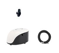 Kit compressore aerografo a doppia azione con pistola a spruzzo for vernice aerografo for nail art Make Up Kit pittura aerografo Applicazione multifunzionale(White set)