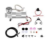 Kit compressore d'aria 200PSI 3/8 NPT Heavy Duty Air Train Horn,12 V Air Ride Sospensione Compressore ad alte prestazioni per veicoli a motore, sistemi di sospensioni pneumatiche, moto, treni, camion