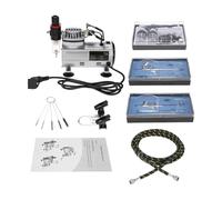 Kit compressore d'aria for aerografo professionale, pompa a spruzzo ad alta pressione silenziosa e senza olio, pistola a for tatuaggi, manicure torte Per uso fai da te