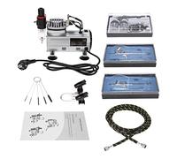 Kit compressore d'aria for aerografo professionale Pompa a spruzzo ad alta pressione silenziosa senza olio Pistola a spruzzo for torta for manicure for tatuaggi Strumento fai da te