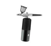 Kit Compressore D'aria Nano Mist Sprayer Nail Manicure Air Brush Makeup Painting Sprayer Gun Tattoo Craft Cake Applicazione multifunzionale(0.3mm-black)