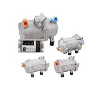 Kit compressore elettrico 12V 24V 48V for aria condizionata for auto, camion, autobus, barche, trattori, camper e roulotte(Q-48V)