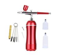 Kit compressore richiable wireless con doppia azione Airbrush Pistola a spruzzo for modello Art Model Body Paint Artist Makeup Nail Tattoos Soffiaggio comodo(BP160 PART 8)