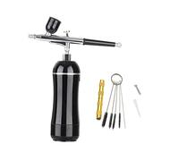 Kit compressore richiable wireless con doppia azione Airbrush Pistola a spruzzo for modello Art Model Body Paint Artist Makeup Nail Tattoos Soffiaggio comodo(BP160 PART 5)