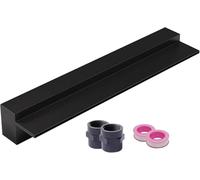 Kit con beccuccio a cascata per fontana da giardino, decorazione per patio, giardini rocciosi e aree da incasso a parete, disponibile in 200 180 150 120 100 80 60 cm (nero largo 135 cm)