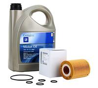 Kit con filtro olio motore GM General Motor e olio Opel, 5 W 30, 5 litri, (Opel Astra J, Corsa D, Meriva B, Mokka, Zafira B), per motori 1,7 CDTi dall'anno 2010 in poi