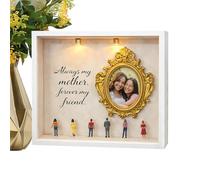 Kit | con illuminazione, mini girini e cornice commemorativa | Confezione regalo per mamma, nonna e nonna Decorazioni per la casa Camera da Soggiorno Ufficio Scuola Festa commemorativa