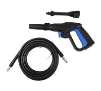 Kit con manico spray per idropulitrici ad alta pressione, bacchetta a pressione regolabile con impugnatura ergonomica, 45 x 16 x 10 cm, struttura in plastica, include S (SET2)