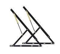 Kit con meccanismo di sollevamento idraulico per carichi pesanti, set di cerniere a molla a gas da 60 cm per telaio del letto, accessorio salvaspazio per mobili, ideale per riporre la camera da letto
