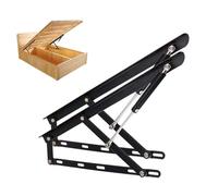 Kit con meccanismo di sollevamento pneumatico per carichi pesanti - Set di cerniere idrauliche a molla a gas per un efficiente stoccaggio del telaio del letto (61 cm)