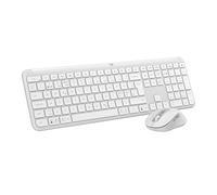 Kit con mouse e tastiera wireless Signature Slim MK950 di Logitech - Bianco, Layout Internazionale QWERTY
