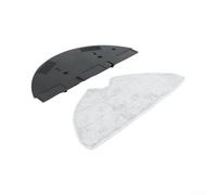 Kit con staffa per mocio e cuscinetto in microfibra compatibile con aspirapolvere robot Ilife A30 A30 Pro, telaio nero con panno per la pulizia dei pavimenti duri