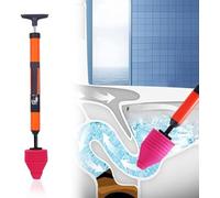 Kit con stantuffo per WC ad alta pressione, per sbloccare il tubo del WC con un colpo solo, strumento idraulico per lavello, bagno, cucina, vasca da bagno, tubo intasato