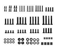 Kit con viti per supporto TV ferramenta 84 pezzi M4 M5 M6 | Bulloni per montaggio TV per casa, camera, appartamento, uffici, hotel, riunioni,