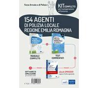 Kit Concorso 154 agenti di Polizia Locale Regione Emilia Romagna. Manuale + Test commentati. Con e-book. Con software di simulazione