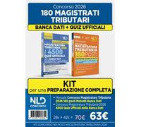 Kit concorso 180 Magistrati Tributari 4500 quiz ufficiali della banca dati + Manuale Metodo Banca Dati per la prova preselettiva