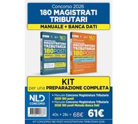 Kit concorso 180 Magistrati Tributari. Manuale di teoria e quiz + Metodo Banca dati per la prova preselettiva. Nuova ediz.