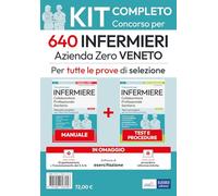 Kit concorso 640 Infermieri Azienda Zero Veneto. Manuale, test, corso onli...