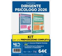 Kit Concorso Dirigente Psicologo 2026: Manuale di Teoria + Le ind