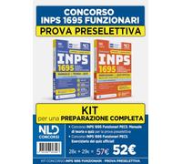 Kit concorso INPS 1695 Funzionari PECS. Manuale di teoria + Eserciziario per la prova preselettiva 2026