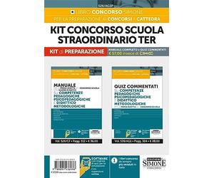 Kit concorso scuola straordinario Ter. Manuale completo+Quiz commentati. Con espansione online. Con software di simulazione