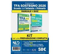 Kit concorso TFA sostegno 2026 scuola dell'infanzia e primaria. Manuale di teoria e 1000 quiz ufficiali