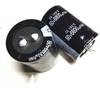 Kit condensatore 12PCS condensatore elettrolitico 80V 6800UF 6800UF 80V 80v6800uf 30 * 50 condensatori elettrolitici condensatori Circuiti di controllo