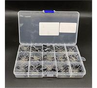 Kit condensatore 15 valori 200 pezzi Condensatore elettrolitico Organizzazione di stoccaggio Condensatori 0.1-220 uF Kit scatola assortimento condensatori Circuiti di controllo