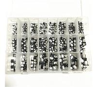 Kit condensatore 400Pcs 24Value 1uF~1000uF 6.3V-50V SMD Kit assortimento di condensatori elettrolitici in alluminio + condensatori in scatola Dispositivi elettronici