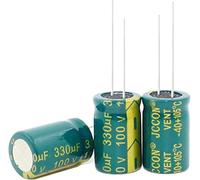 Kit condensatore 500 pz ~ 50 pz/lotto 100V330UF 330UF 100V Condensatori elettrolitici a cristallo ad alta frequenza condensatori 13 * 21MM Dispositivi elettronici (Size : 500PCS)