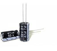 Kit condensatori 100 pezzi 50 v47uf 47 uf50v Condensatore elettrolitico in alluminio nuovo autentico 6 * 7 condensatori Componente