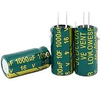 Kit condensatori 50 pezzi Condensatore 16 v1000uf 1000 uf16v Condensatore a bassa ondulazione ad alta frequenza a bassa resistenza 8 * 16 condensatori Componente