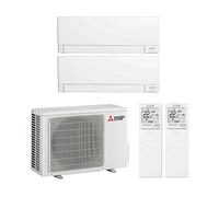 KIT CONDIZIONATORE DUAL SPLIT MITSUBISHI ELECTRIC MSZ-AY25VGKP + MSZ-AY35VGKP + MXZ-2F42VF4 Linea Plus, 9000+12000 btu, Inverter, Wi-Fi, 14331 BTU/h