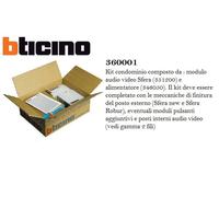 Kit videocitofonico Bticino condominio audio e video Sfera 360001