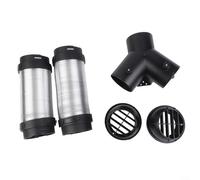 Kit condotto di riscaldamento per auto, diametro interno 75 mm, lunghezza 80 cm, in alluminio, per riscaldamento diesel e distribuzione dell'aria calda