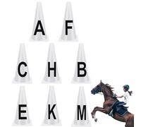 Kit coni dressage lettere allenamento - Materiale Equestre portatile,coni di allenamento con , per cavalieri allenatori organizzatori lavoro a piedi cordino cavaletti lavoro sul
