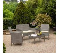 Kit Conjunto De Mesa, Sofa Y 2 Sillones