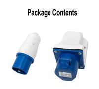 Kit connettore impermeabile da parete design elegante per roulotte e camper