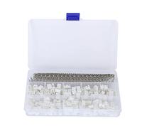 Kit connettore intestazione per pin 560 pcs - Pin in ottone, alloggiamenti ritarnti di fiamma, utilizzo di strumenti di crimpatura facile, riparazione elettronica e progetti fai