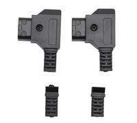 Kit Connettore Maschio D da 2 Pezzi, Connettore Jack D Tap Fai da Te per Batteria con Attacco a V e V Lock, Batteria per Fotocamera Reflex Digitale, Batteria con Supporto Dorato