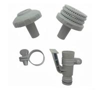 Kit connettore per getto d'acqua per piscina, supporto per tubo flessibile da 1,25", filtro per piscina con griglia di uscita adatto per Intex 25022E