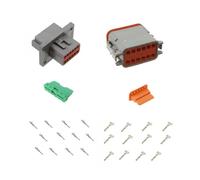Kit connettore serie DT maschio femmina 12 vie da pannello