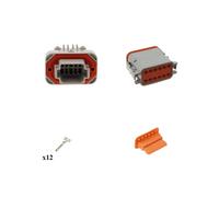 Kit connettore serie DT13 femmina 12 vie da C.S. G003