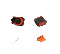 Kit connettore serie DT13 femmina 12 vie da C.S. Nero G003