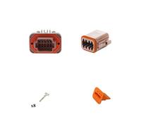 Kit connettore serie DT13 femmina 8 vie da C.S. Marrone