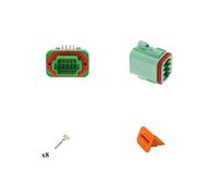 Kit connettore serie DT13 femmina 8 vie da C.S. Verde