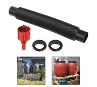 Kit Connettore Stoccaggio Acqua Piovana Fai da Te con Tubo Elastico Regolabile e