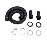 Kit connettore tubo flessibile per barile di pioggia Kit di collegamento deviatore per barile di pioggia in plastica Rispettoso dell'ambiente Efficiente per la gestione dell'acqua (Nessun apriscatole)
