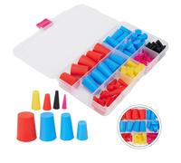 Kit Cono Silicone 100pz Mascheratura Alta Temperatura per Rivestimento in Polver